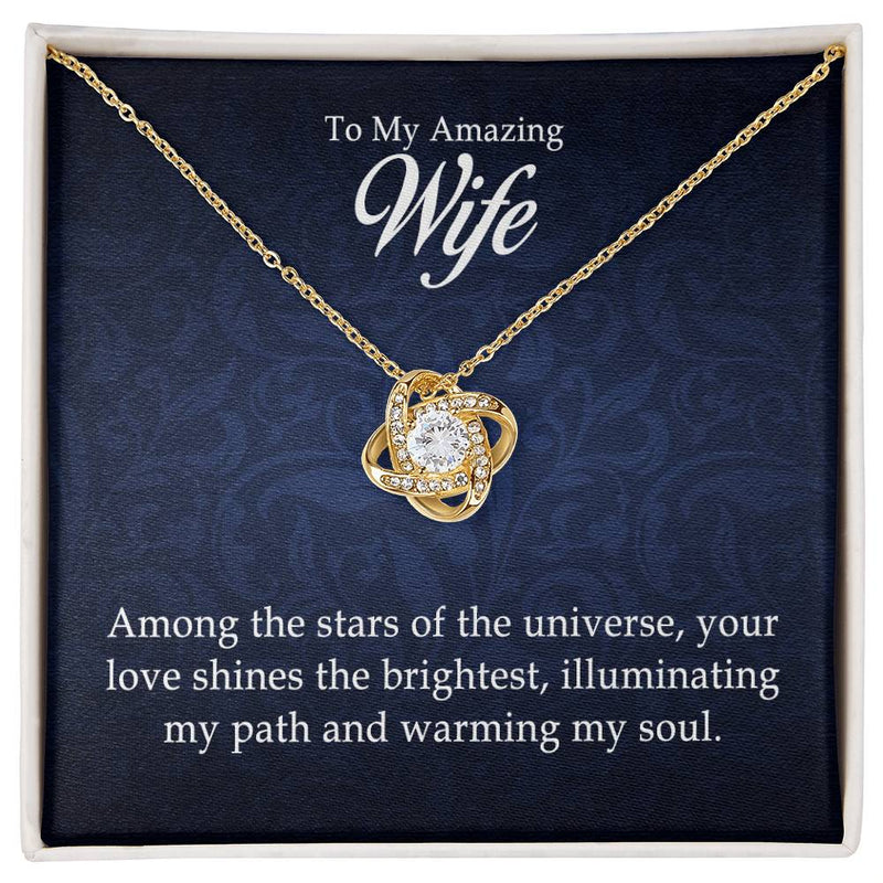 To My Amazing Wife - Love Knot Necklace