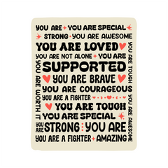 To My Daughter Braver (From Mom) – Sherpa Fleece Blanket